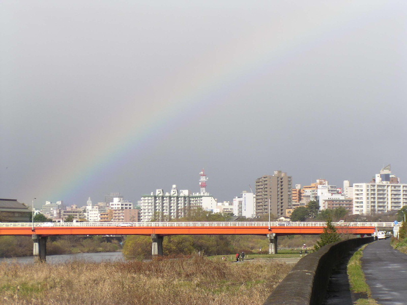 The Rainbow over Hirose River